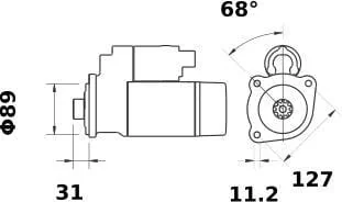 Mahle - MS779 - Starter 24V 5,5KW