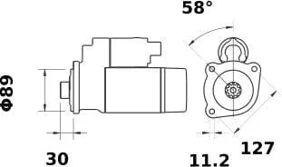 Mahle - MS970 - Anlasser 12V 4,7KW