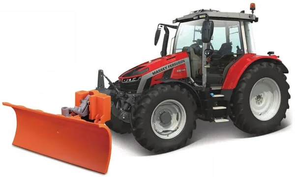 Maisto - MA82724 - Massey Ferguson 5SD.145 Traktor Mit Schneepflug 2,4GHZ