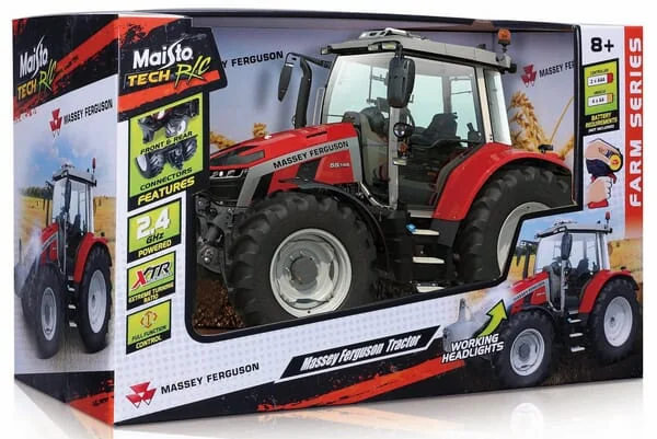 Maisto - MA82724 - Massey Ferguson 5SD.145 Traktor Mit Schneepflug 2,4GHZ