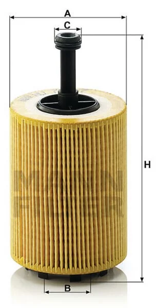 Mann Filter - HU7197X - Oelfilterelement, Metallfrei
