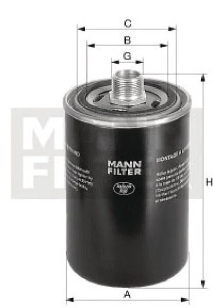 Mann Filter - WD9629 - Hydraulikölwechsel-Filter