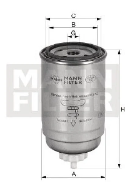 Mann Filter - WDK7241 - Kraftstoffwechsel-Filter