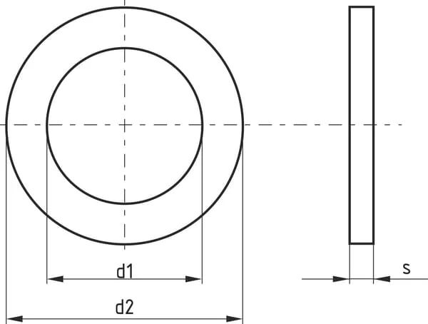 Maschio Gaspardo - 8112419917 - Flache Unterlegscheibe, 45 x 56 x 0,5 mm