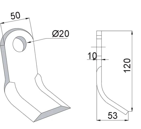 Maschio - M03400406R - Schlegelmesser
