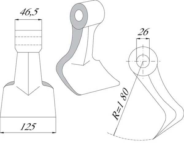 Maschio - T30004027R - Mulchhammer Desvoys Typ 16
