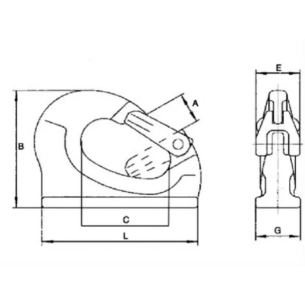 McBull - WAASH1 - Wirbelhaken 1,1 t