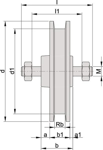 MEA - TB11330426 - Torrollen Gusseisen 75mm Lose