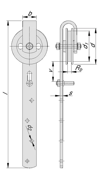 MEA - TB11330439 - Torrollen Gusseisen 90mm Lose