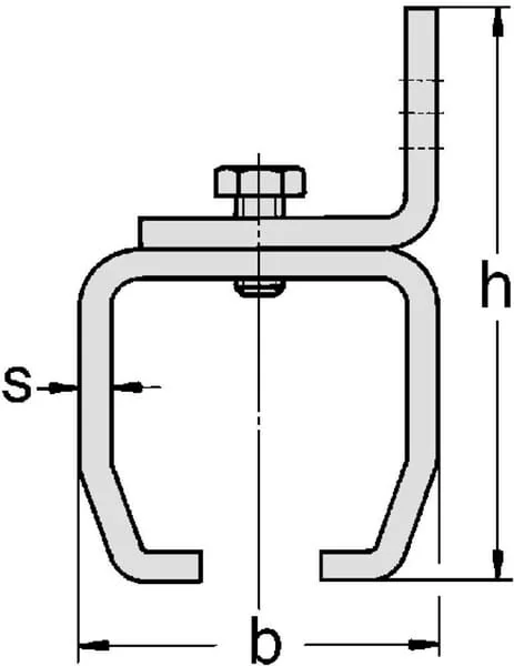 Mea - TB333005 - Wandhalterung fuer Einfachschiene Gr.0