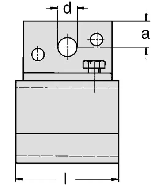 Mea - TB333005 - Wandhalterung fuer Einfachschiene Gr.0