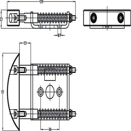 Mea - TB336105 - Tuerpuffer Federnd