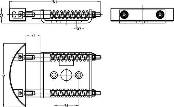 Mea - TB336105 - Tuerpuffer Federnd