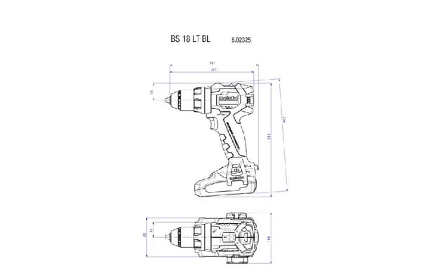 Metabo - 602325800MET - BS 18 LT BL Akku-Bohrschrauber