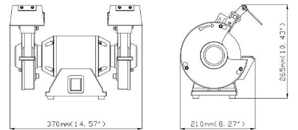 Metabo - 604150000MET - DS 150 M Doppelscheibenschleifer