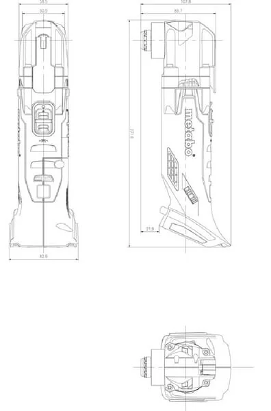 Metabo - 613021840 - MT 18 LTX Akku-Multitool