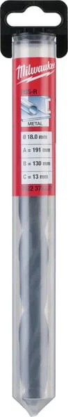 Milwaukee - 4932373327 - Bohrer 18x191mm, Fuer Metall