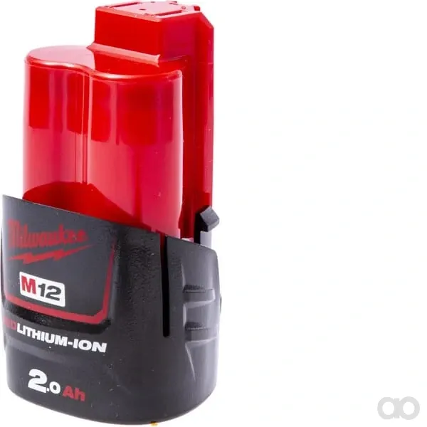 Milwaukee - M12B2 - Batterie 12V 2,0 Ah Rot Li-Ion
