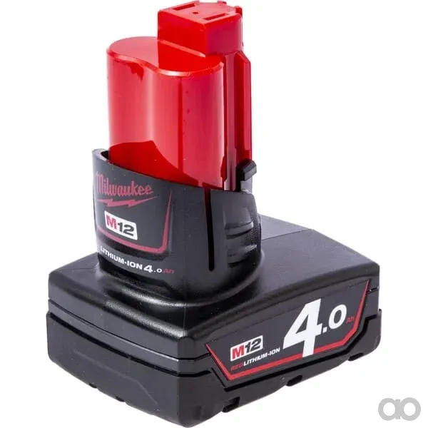 Milwaukee - M12B4 - Batterie 12V 4,0 Ah Rot Li-Ion