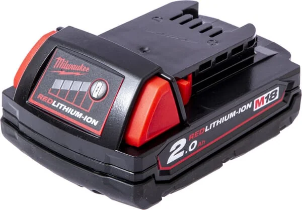 Milwaukee - M18B2 - Akku 18V 2,0 Ah Li-Ion Wiederaufladbar