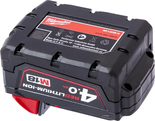 Milwaukee - M18B4 - Akku 18V 4,0 Ah Li-Ion Wiederaufladbar