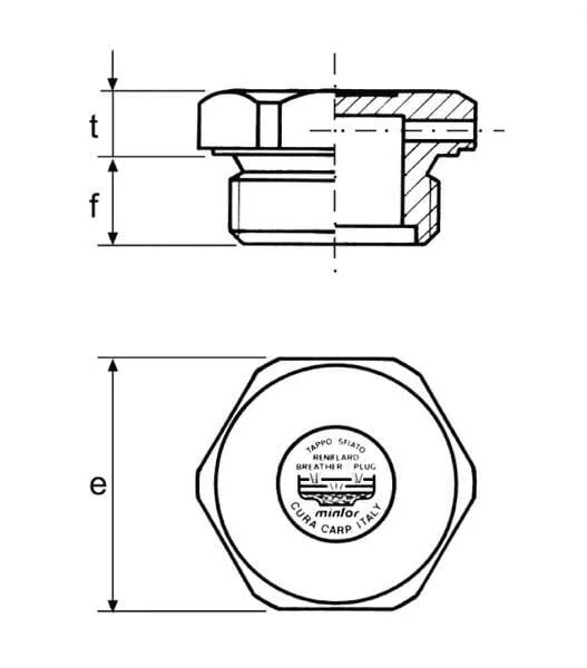 Mintor - OF104402 - Entlueftungsstopfen 1/8 BSP
