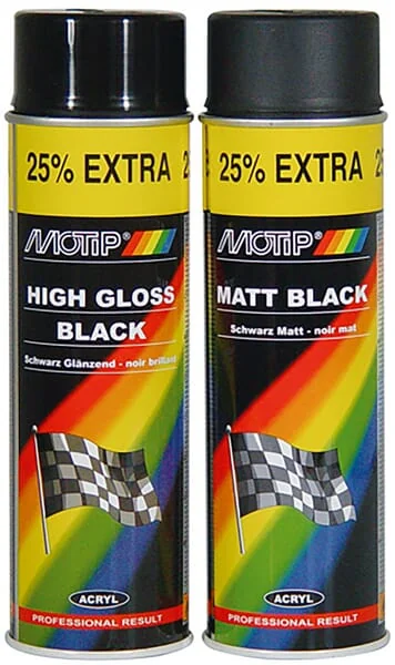 Motip - 04005 - Lack Schwarz Hochglaenzend, 500 ml