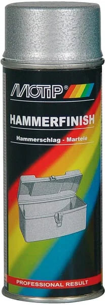 Motip - 04013 - Hammerschlagfarbe Silber, 400 ml