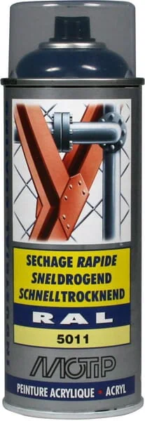 Motip - 07005 - RAL 5011 Acryl-Spruehdose Stahlblau