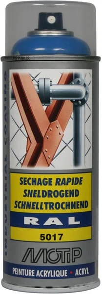 Motip - 07009 - RAL 5017 Acryl Spruehdose Verkehrsblau