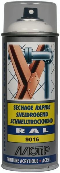 Motip - 07037 - RAL 9016 Acryl-Spruehverkehrsweiss