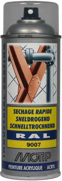 Motip - 07216 - RAL 9007 Acrylspray Metallicgrau