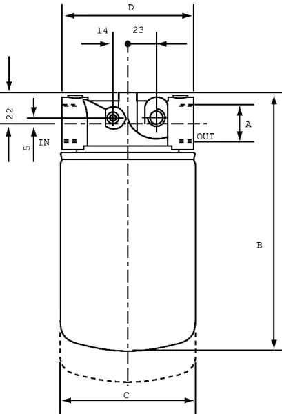 MP Filtri - CT050A25AB - Filterelement 25 um