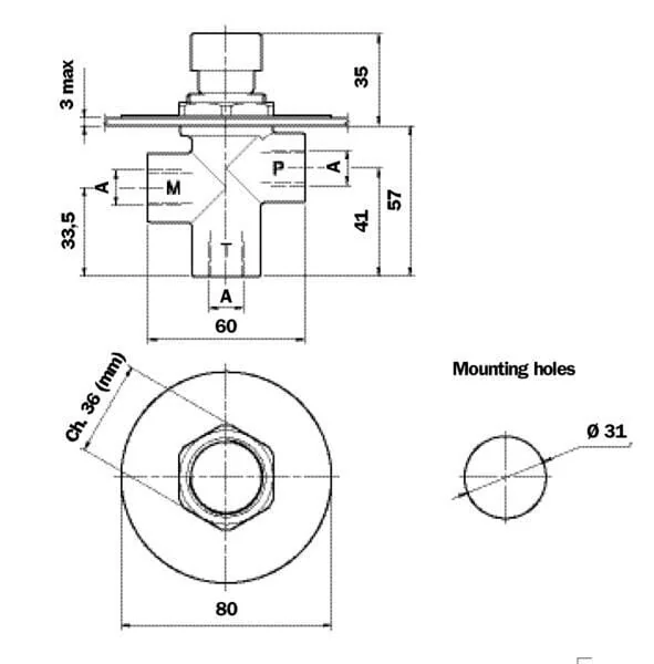 MP Filtri - EM1 - Manometer-Ueberdruckventil