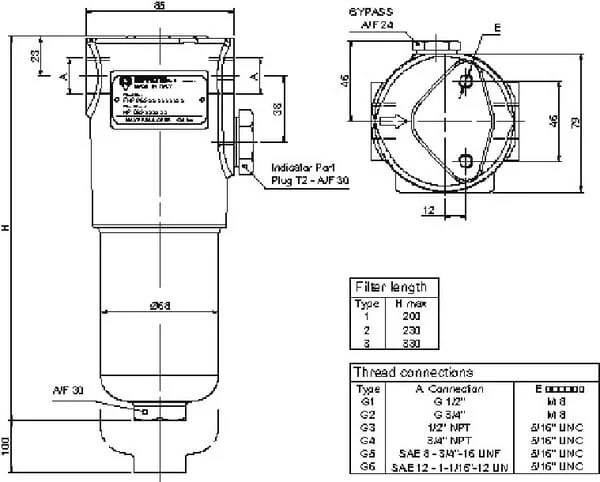 MP Filtri - FHP0651P10 - Druckfilter