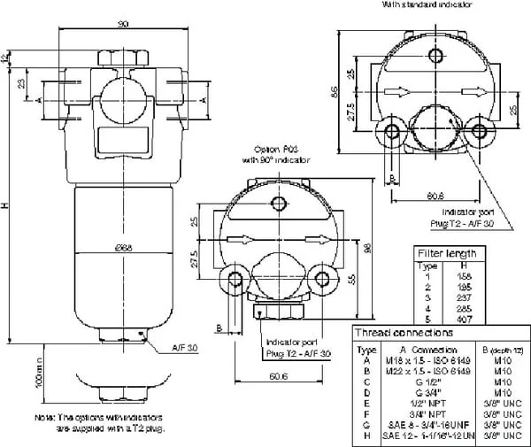 MP Filtri - FMM0501BACA25NP01 - Druckfilter 1/2" 25 um