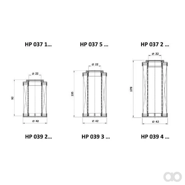 MP Filtri - HP0392A25AN - Filterelement 25 um