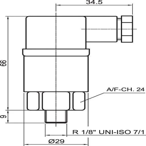 MP Filtri - MP9FX15R2M3 - Elektrischer Druckindikator 1,5 Bar MPF/MPX/MPT/MPH