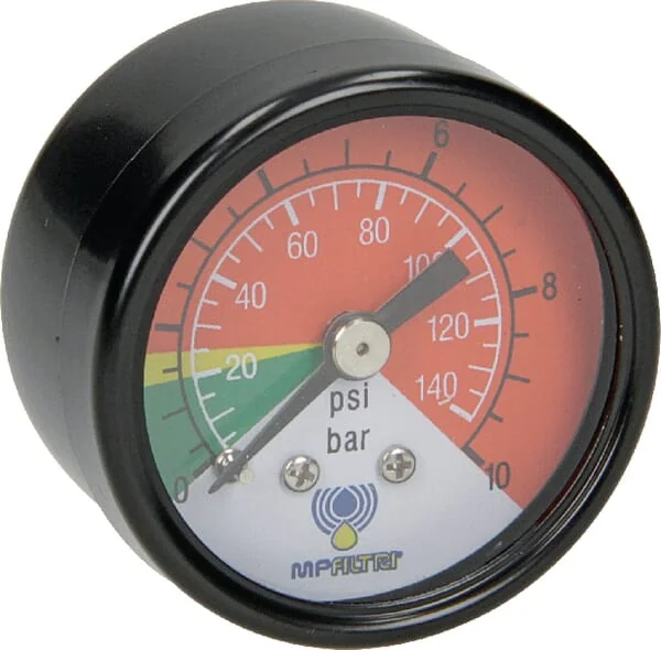 MP Filtri - MP9VRP01 - Visuelles Manometer Hinten 1,4 Bar MPF/MPT/MPFX/MPTX/MPS