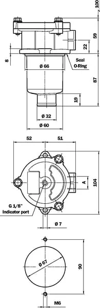 MP Filtri - MPF90301 - Filtergehäuse 1/2" BSP
