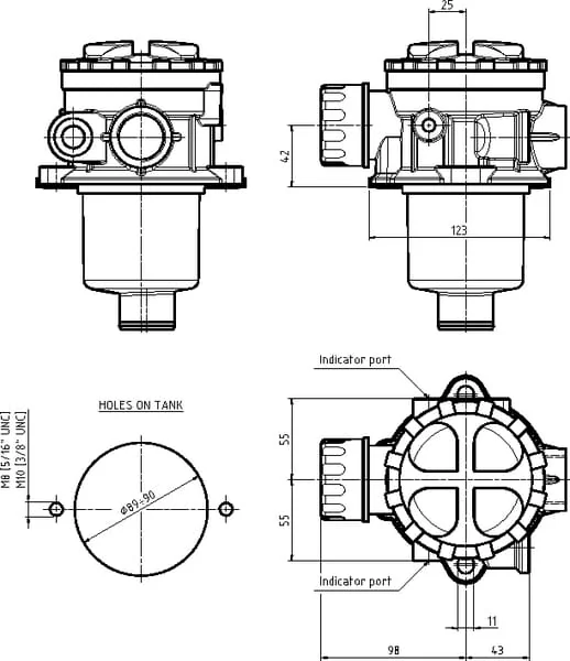 MP Filtri - MPT1102G2P10 - Rücklauffilter Mpt110-2C-A-G2-P