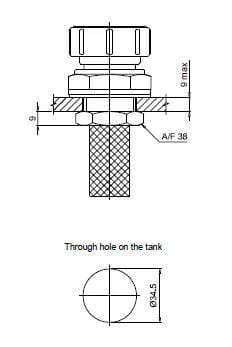 MP Filtri - TC50 - Tankfuellverschluss TC50-GAL-90-PROC-70