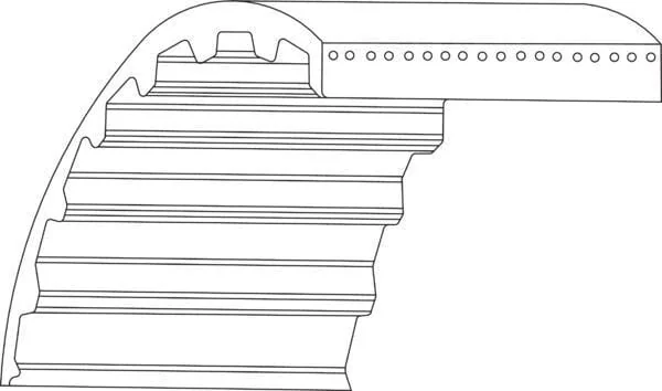 MTD - 100000900 - Zahnriemen 5m 110 Zaehne 550x15mm MTD