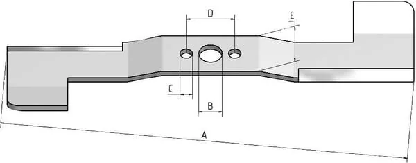 MTD - 74205056X - Schneidmesser 54"