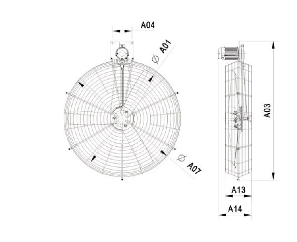 Multifan - 1616032023 - Ventilator Multifan, Diameter 130 cm