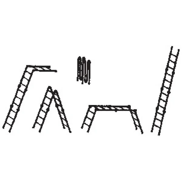 Munk - 31314GST - Mehrzweckleiter 2x3+2x4 Sprossen