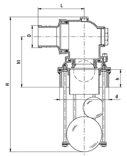 MZ - 0060025 - Ueberlaufventil Diameter 60