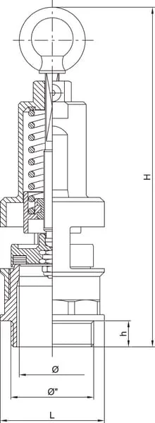 MZ - 0205513 - Sicherheitsventil 2"