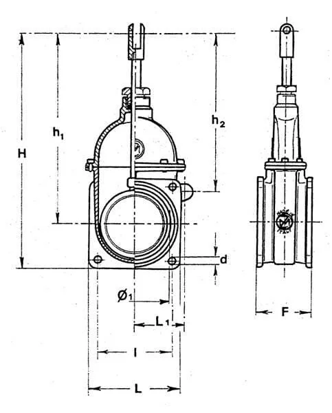 MZ - 8000572DW - Ventil 8" Mit Zylinder