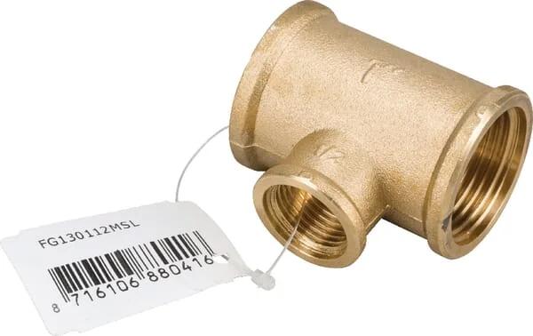 MZ - FG130112MSL - Messing-T-Stueck 3XF 1"x1/2"x1"
